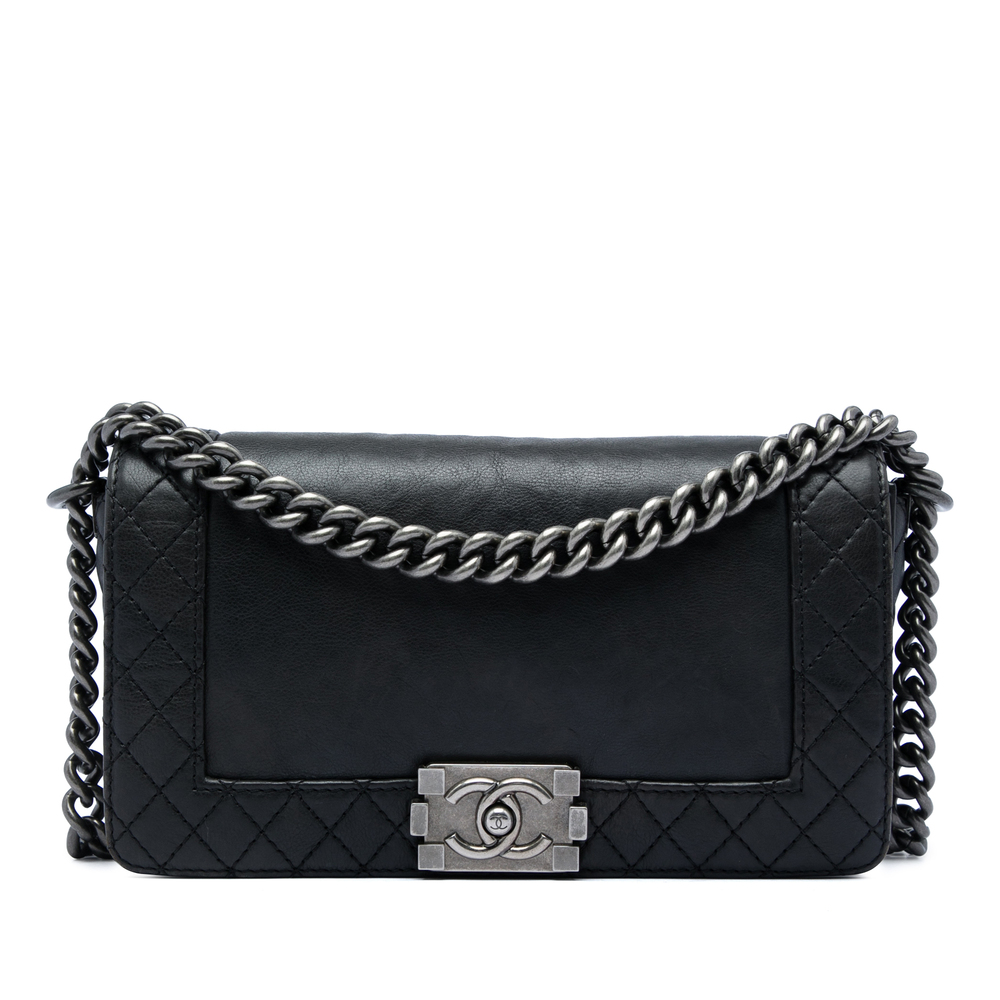 Pre-Loved Chanel Old Medium Lambskin Boy Reverso Flap